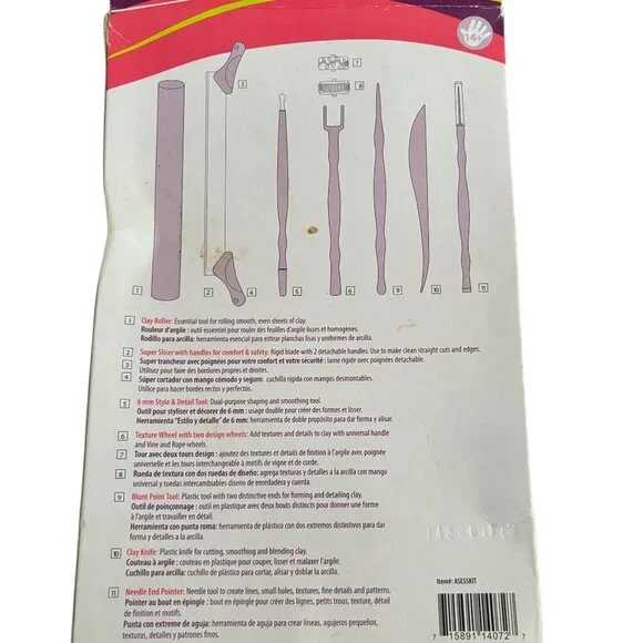 Clay Embossing Bundle Walnut Hollow Embossing Set and Sculpey Tool Kit Pls Read - Picture 3 of 6